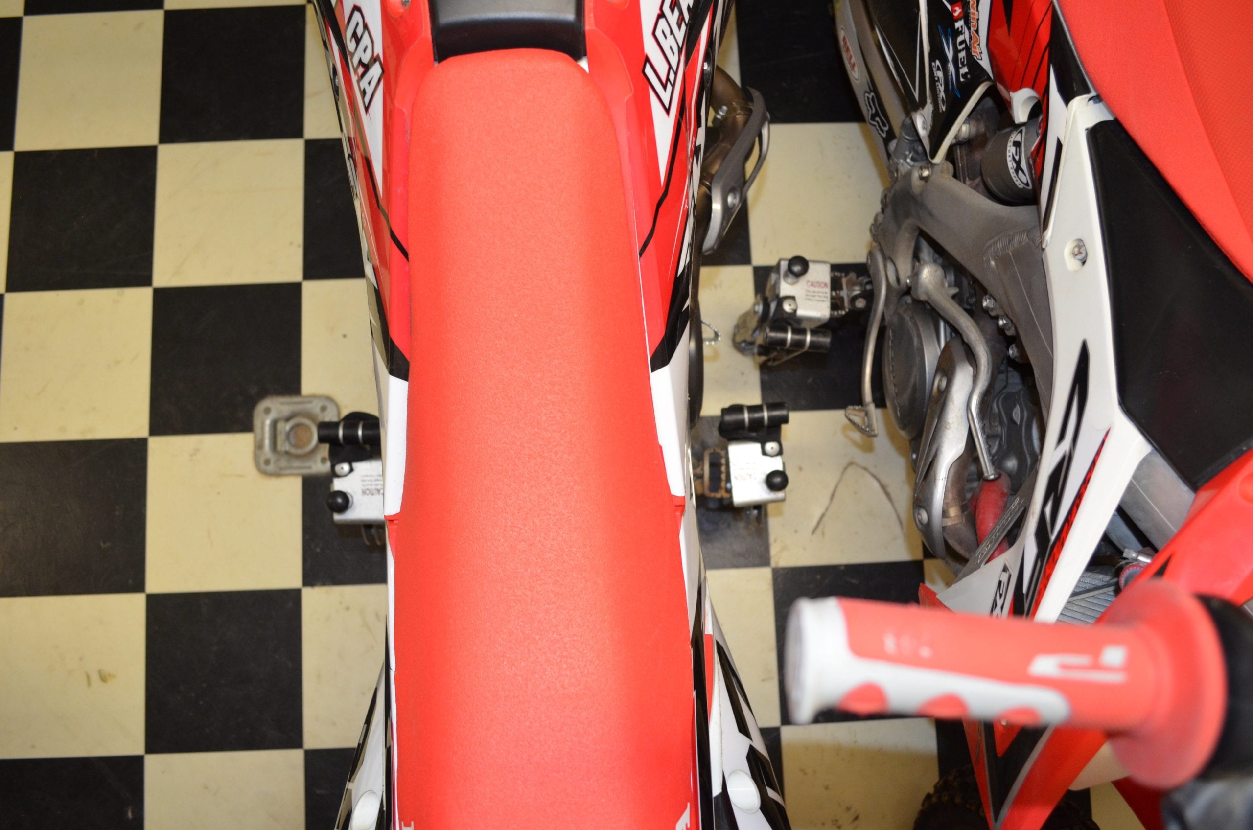 looking down on moto cross