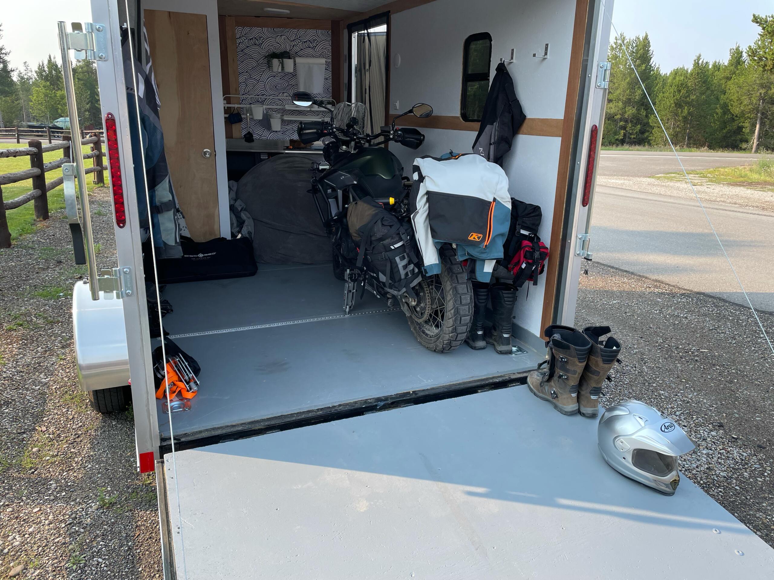 Adventure bikes using Moto Cinch strapless tie downs