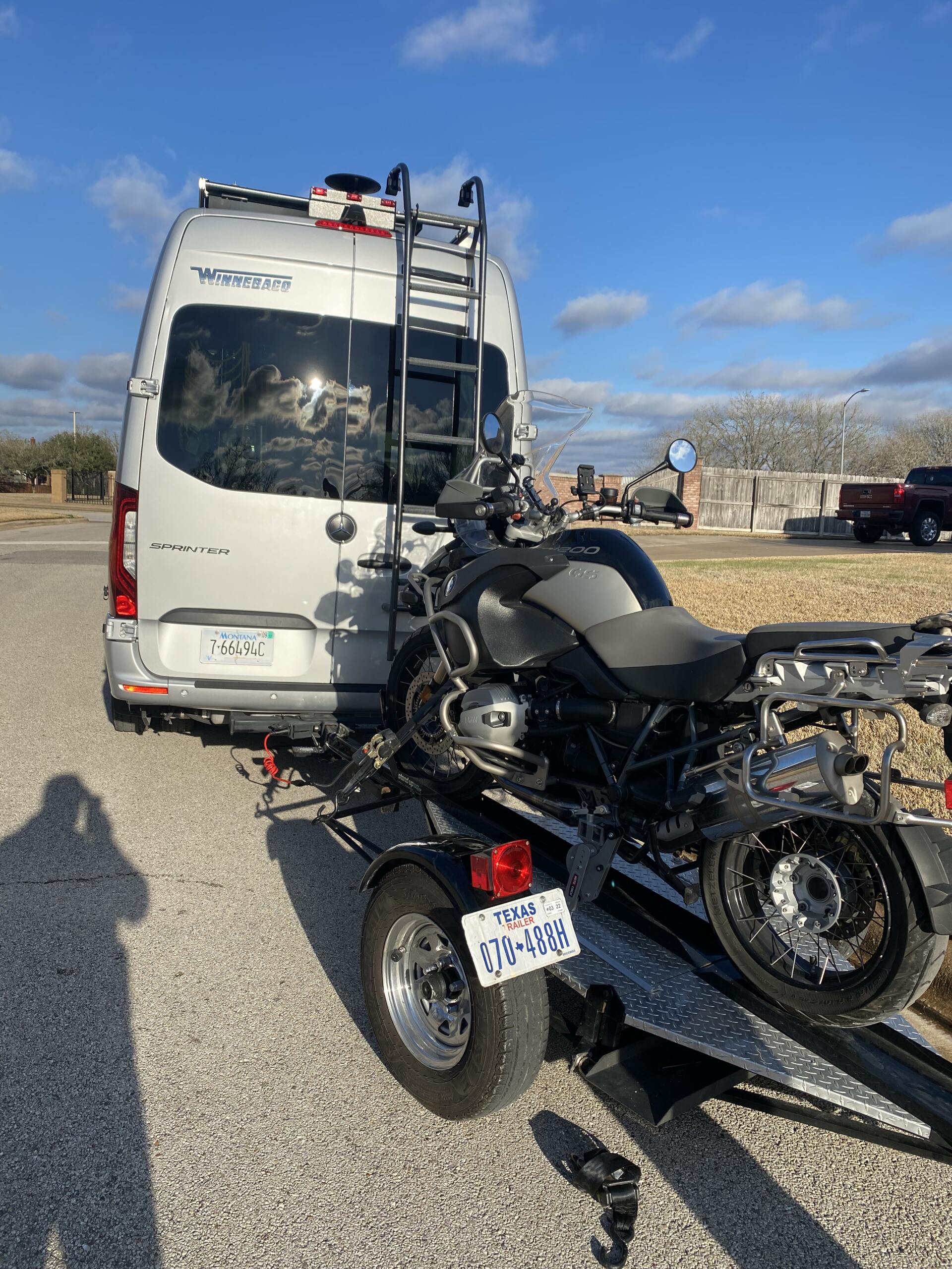 BMW 1200 and moto cinch strapless tie downs