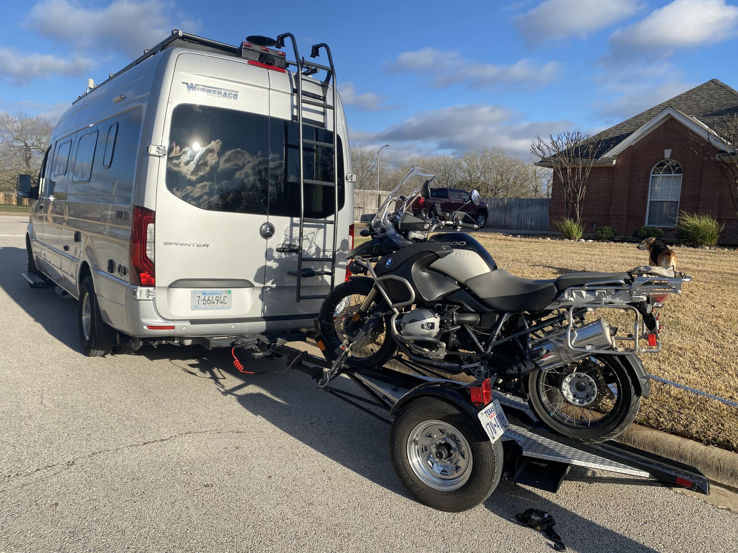 BMW 1200 and moto cinch strapless tie downs