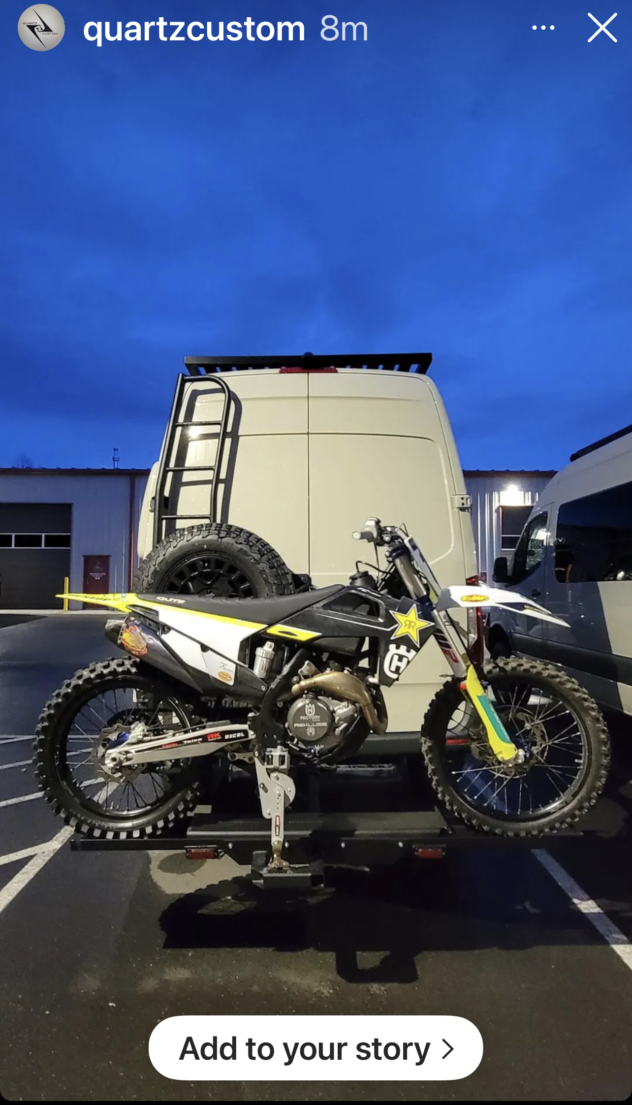 Custom Van builds using Moto Cinch motorcycle tie downs