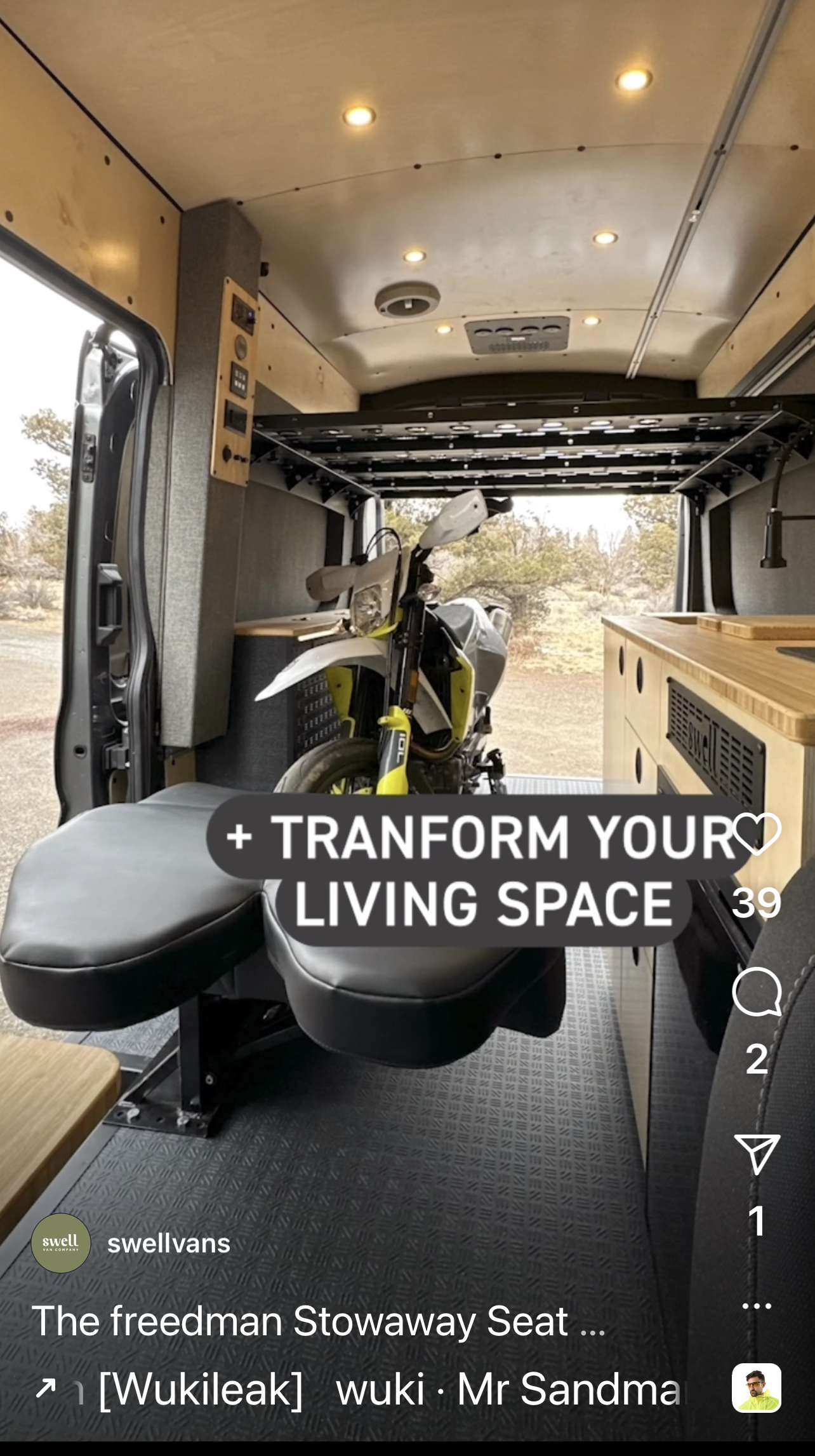 Custom Van builds using Moto Cinch motorcycle tie downs