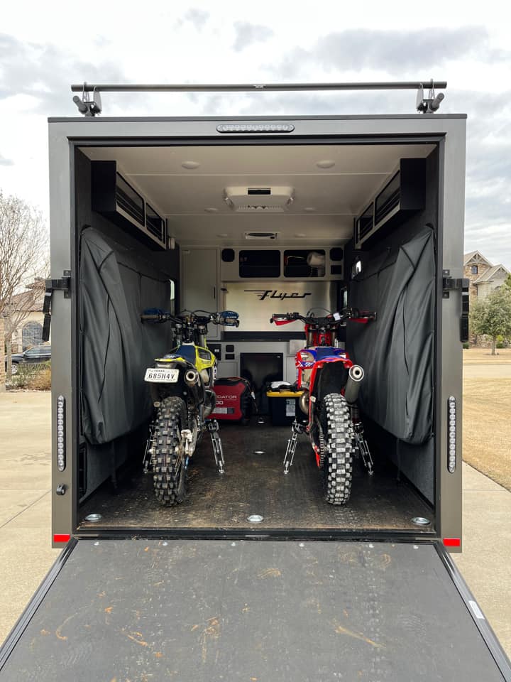 Moto Cinch strapless tie downs for dirt, street, ADV and sport bikes!