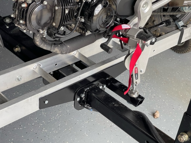 Moto Cinch strapless tie downs for dirt, street, ADV and sport bikes!